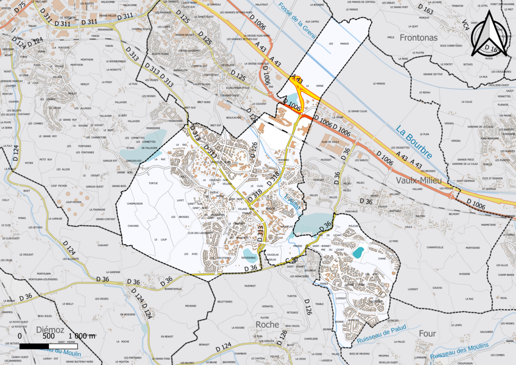 Décrassage ou démoussage de toiture Villefontaine