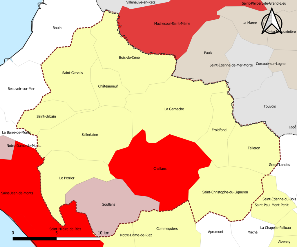 Décrassage ou démoussage de toiture Challans